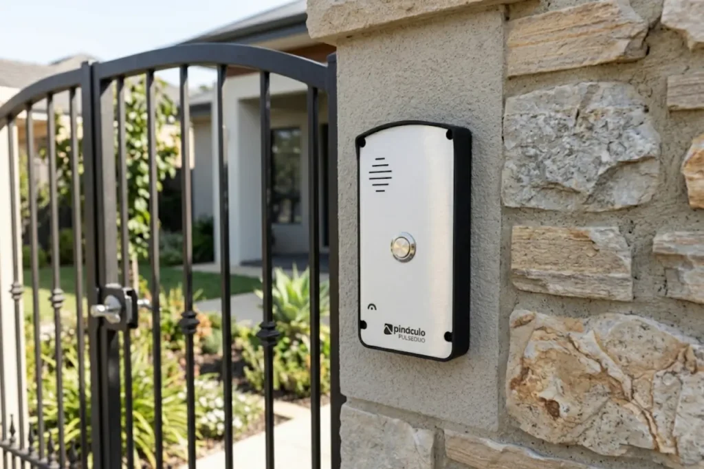 Pulse Duo instalado na entrada da residência